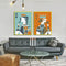Miico Hand Painted Combination Decorative Paintings King And Queen Painting Wall Art For Home Decoration