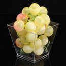 40pcs Plastic Square Mousse Cake Dessert Cup Sample Drink Jelly Tumbler Party Wedding Decor