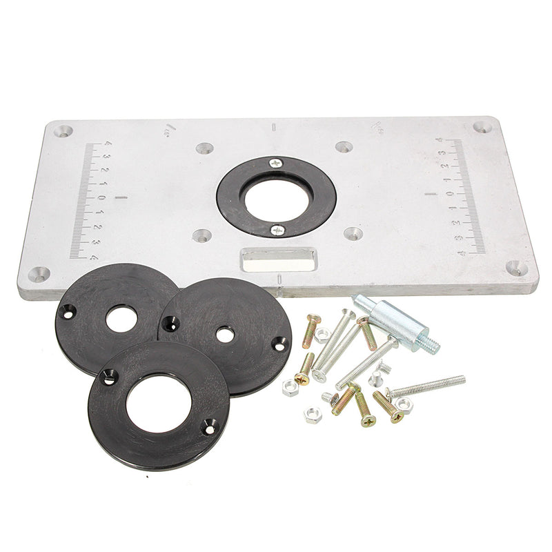 235mm x 120mm x 8mm Aluminum Router Table Insert Plate For Wood Working Benches