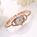 Fashion Ladies Wrist Watch Rhinestones Dial Alloy Women Bracelet Quartz Watch