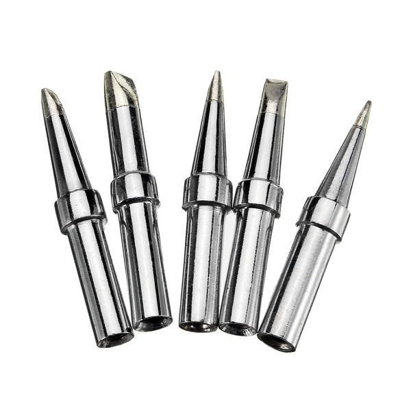 5Pcs Universial Lead Free Soldering Iron Tips for 5mm Diameter WELLER Soldering Iron Station