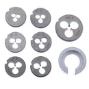 9 Pieces Mini HSS Metric Taps Dies Wrench Handle Tap And Die Set