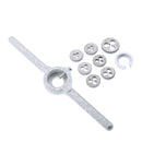 9 Pieces Mini HSS Metric Taps Dies Wrench Handle Tap And Die Set