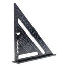 Right Angle 7 inch Aluminum Triangular Triangle Metric Scale Measure Ruler Carpenter Framing Measuring Tool