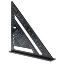 Right Angle 7 inch Aluminum Triangular Triangle Metric Scale Measure Ruler Carpenter Framing Measuring Tool