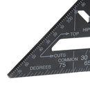 Right Angle 7 inch Aluminum Triangular Triangle Metric Scale Measure Ruler Carpenter Framing Measuring Tool