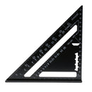 Right Angle 7 inch Aluminum Triangular Triangle Metric Scale Measure Ruler Carpenter Framing Measuring Tool
