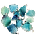 Tibetan Blessing Lucky Crystal Pendant Green Blue Fluorite Pendant Women Girls Ornament