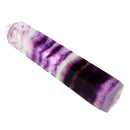 1pc Crystal Purple Fluorite Six Edges Point Natural Stone Home Desk Ornament