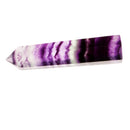 1pc Crystal Purple Fluorite Six Edges Point Natural Stone Home Desk Ornament