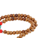 Tibetan Buddhist Prayer Bead Necklace Inlay Turquoise Pendant For Meditation