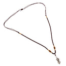 Handmade Tibetan Buddhism Nepal Copper Prayer Vajra Pestle Pendant With Rope