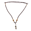 Handmade Tibetan Buddhism Nepal Copper Prayer Vajra Pestle Pendant With Rope