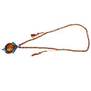 1 Piece Tibetan Buddhist Relax Prayer Meditation Bead Necklace Inlay Turquoise Pendant