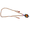 1 Piece Tibetan Buddhist Relax Prayer Meditation Bead Necklace Inlay Turquoise Pendant