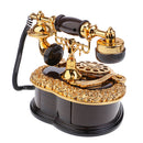 Classical Telephone Figurine Music Box Desktop Jewelry Box For Wedding Decor