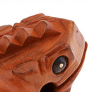 Traditional Craft Wood Luck Frog Home Office Decoration Kids Musical Toys