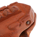 Traditional Craft Wood Luck Frog Home Office Decoration Kids Musical Toys -11cm