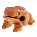 Traditional Craft Wood Luck Frog Home Office Decoration Kids Musical Toys -8cm