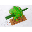 Traditional Craft Wood Luck Frog Home Office Decoration Kids Musical Toys -Green