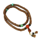 Tibetan Buddha 108 8mm Prayer Beads Necklace Bracelet Relaxation Meditation