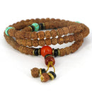 Tibetan Buddha 108 8mm Prayer Beads Necklace Bracelet Relaxation Meditation