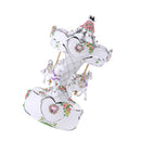 Creative Carousel Music Box w/LED Light Musical Boxes Girl Friend/ Children Kids Musical Toy Gift