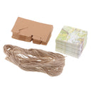 50Pcs Wedding Party Favors Box Candy Gift Box With World Map Theme Candy Box