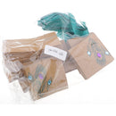 50Pcs Peacock Feather Candy Boxes Drawer Design Wedding Rhinestone Boxes