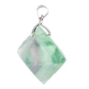 Natural Fluorite Jewelry Pendant Woman Necklace Pendant Accessory Handmade