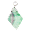Natural Fluorite Jewelry Pendant Woman Necklace Pendant Accessory Handmade