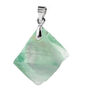Natural Fluorite Jewelry Pendant Woman Necklace Pendant Accessory Handmade