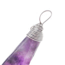 Natrual Amethyst Stone Pendant Energy Crystal Stone Pendant Gifts 40x15x5mm