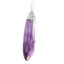 Natrual Amethyst Stone Pendant Energy Crystal Stone Pendant Gifts 40x15x5mm