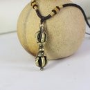 Vintage Buddhist Pendant Five Shares Vajra Pestle Pendant Necklace -.5x5.2cm