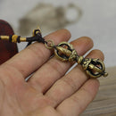 Vintage Buddhist Pendant Five Shares Vajra Pestle Pendant Necklace -.5x5.2cm
