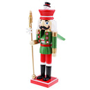Nutcracker Wooden Snowman Head Soldier Toys Ornaments Holiday Decoration for Kids Chidren Gifts