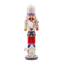 Nutcracker Wooden Santa Claus Toys Ornaments Holiday Decoration for Kids Chidren Gifts