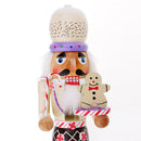 Nutcracker Wooden Santa Claus Toys Ornaments Holiday Decoration for Kids Chidren Gifts