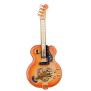 Creative Guitar Model Wind Up Music Box Jewelry Storage Case for Cafe Decor