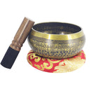 Tibetan Singing Bowl Set Hand Hammered Striker Cushion for Buddhist Meditation Yoga