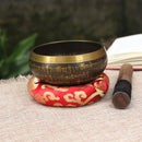 Tibetan Singing Bowl Set Wood Striker Mat Pillow Cushion for Meditation Yoga Buddhism Buddhist Gifts Home Decor Crafts