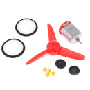 Science Technology Puzzle DIY Wheel Tire Wind Power Airplane Model Handcraft