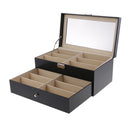 Sunglasses Organizer for Women Men Eyeglasses Eyewear Display Case Collection Glasses Storage Holder Box with 12 Slots