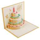 Happy birthday 3D Pop UP Cards gifts with envelope party invitation Greeting Card postcards