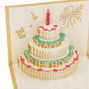 Happy birthday 3D Pop UP Cards gifts with envelope party invitation Greeting Card postcards
