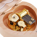 Heart Shaped Music Box Movement Wind Up Musical Mechanism Music Box DIY