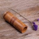 Handmade Bamboo Rattan Flower Pot Tabletop Vase Japanese Tea Sets Decorative