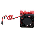 42mm Universal Motor Heat Sink with High Speed Cooling Fan Parts for 1:8 Scale RC Model Vehicle, Random Color