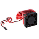 42mm Universal Motor Heat Sink with High Speed Cooling Fan Parts for 1:8 Scale RC Model Vehicle, Random Color